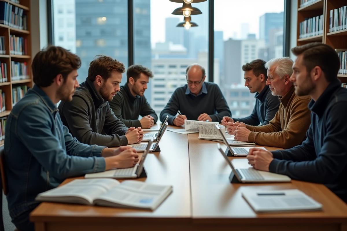 Groupe de jeunes et d